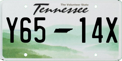 TN license plate Y6514X