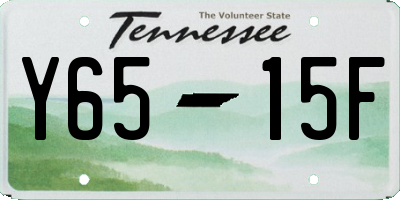 TN license plate Y6515F