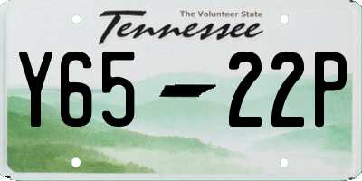 TN license plate Y6522P