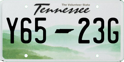 TN license plate Y6523G