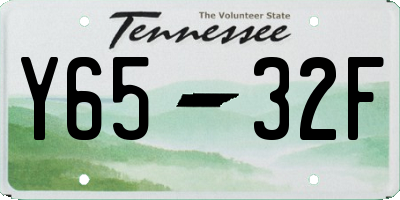 TN license plate Y6532F