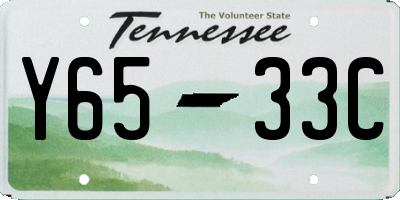 TN license plate Y6533C