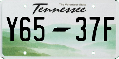TN license plate Y6537F