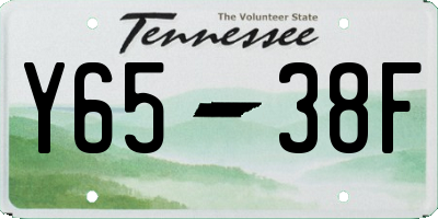 TN license plate Y6538F