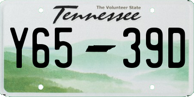 TN license plate Y6539D