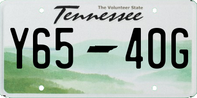 TN license plate Y6540G