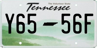 TN license plate Y6556F