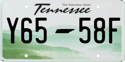 TN license plate Y6558F
