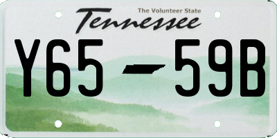 TN license plate Y6559B
