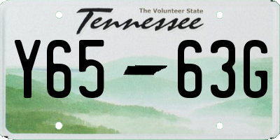 TN license plate Y6563G