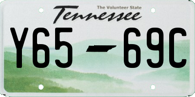 TN license plate Y6569C