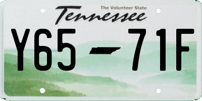 TN license plate Y6571F