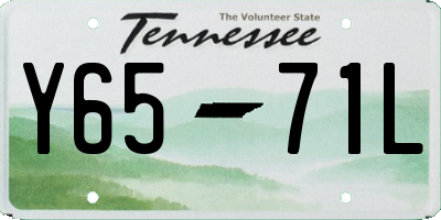 TN license plate Y6571L