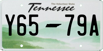 TN license plate Y6579A