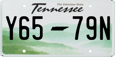 TN license plate Y6579N