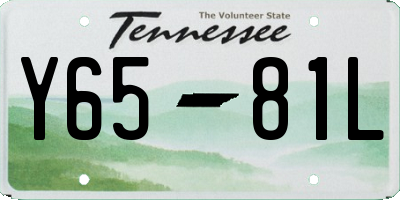 TN license plate Y6581L