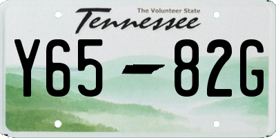 TN license plate Y6582G