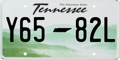 TN license plate Y6582L