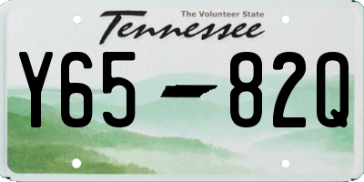 TN license plate Y6582Q