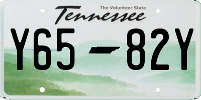 TN license plate Y6582Y
