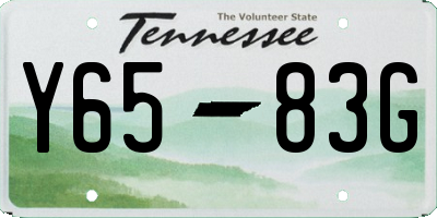TN license plate Y6583G