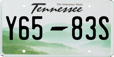 TN license plate Y6583S