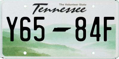 TN license plate Y6584F