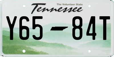 TN license plate Y6584T