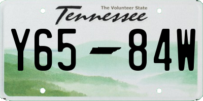 TN license plate Y6584W