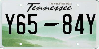 TN license plate Y6584Y