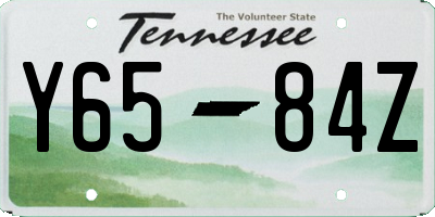 TN license plate Y6584Z