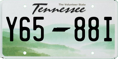 TN license plate Y6588I