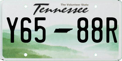 TN license plate Y6588R