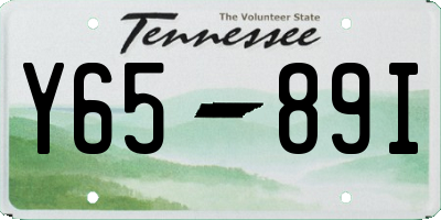 TN license plate Y6589I