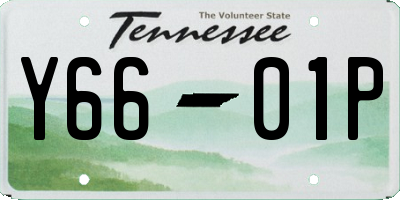 TN license plate Y6601P