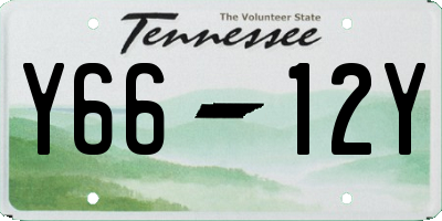 TN license plate Y6612Y