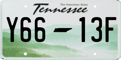 TN license plate Y6613F