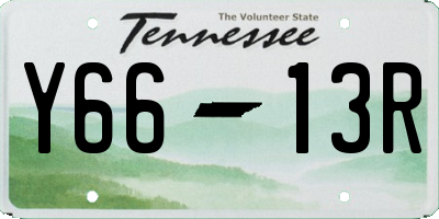 TN license plate Y6613R