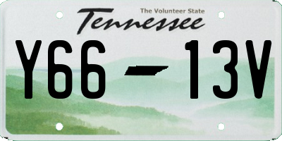 TN license plate Y6613V