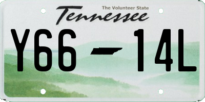 TN license plate Y6614L