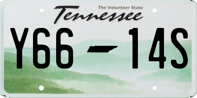 TN license plate Y6614S