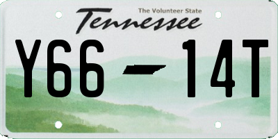 TN license plate Y6614T