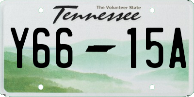 TN license plate Y6615A