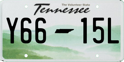 TN license plate Y6615L