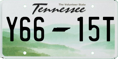 TN license plate Y6615T