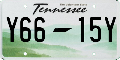 TN license plate Y6615Y
