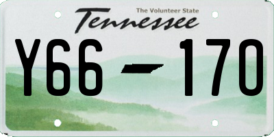 TN license plate Y6617O