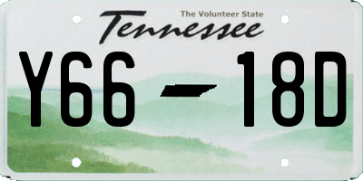 TN license plate Y6618D