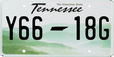 TN license plate Y6618G