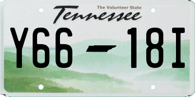 TN license plate Y6618I